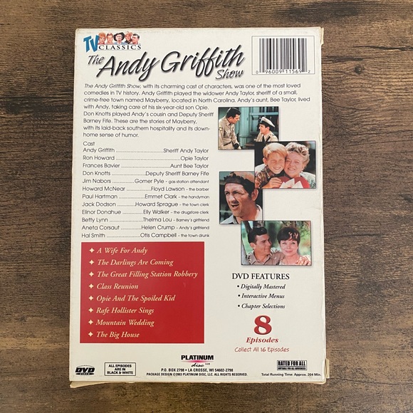 Andy Griffith box set one dvd is still sealed never opened ! TV Classics - Picture 2 of 6